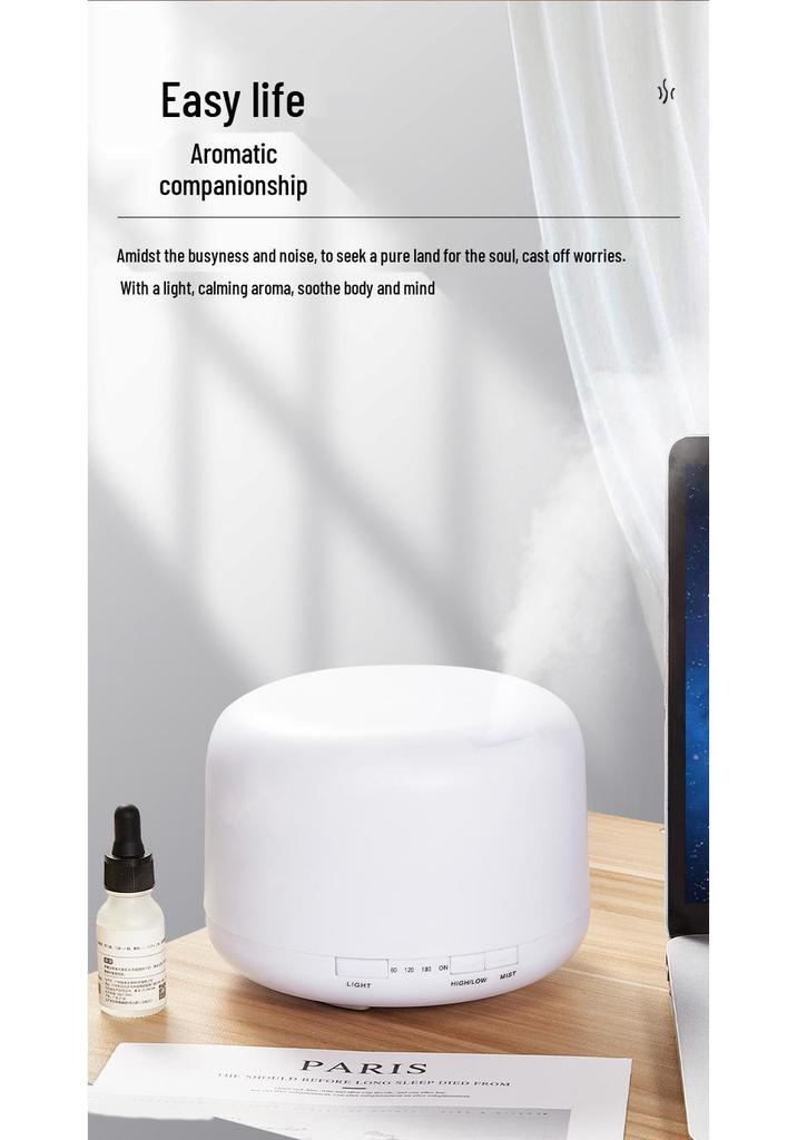 500ml Large Mist Humidifier & Essential Oil Diffuser for Home