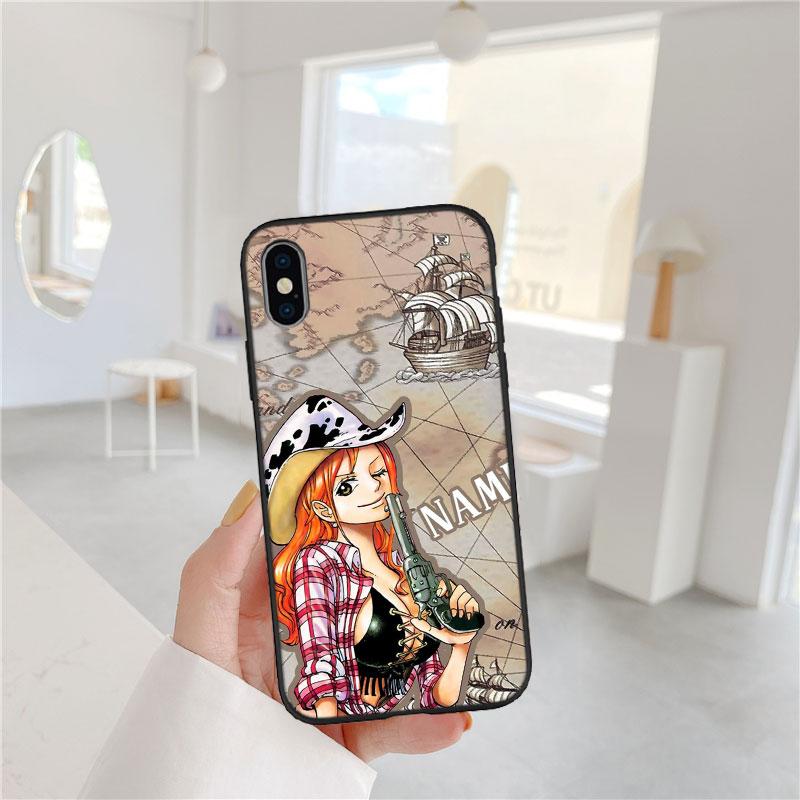 One Piece Luffy Nami Soft Shell Phone Case for OPPO A40 A60 A80 A15 A16 A16K A12 A17 A17K A54 A54S A53 A53S A55 A56 A57 A98 F23