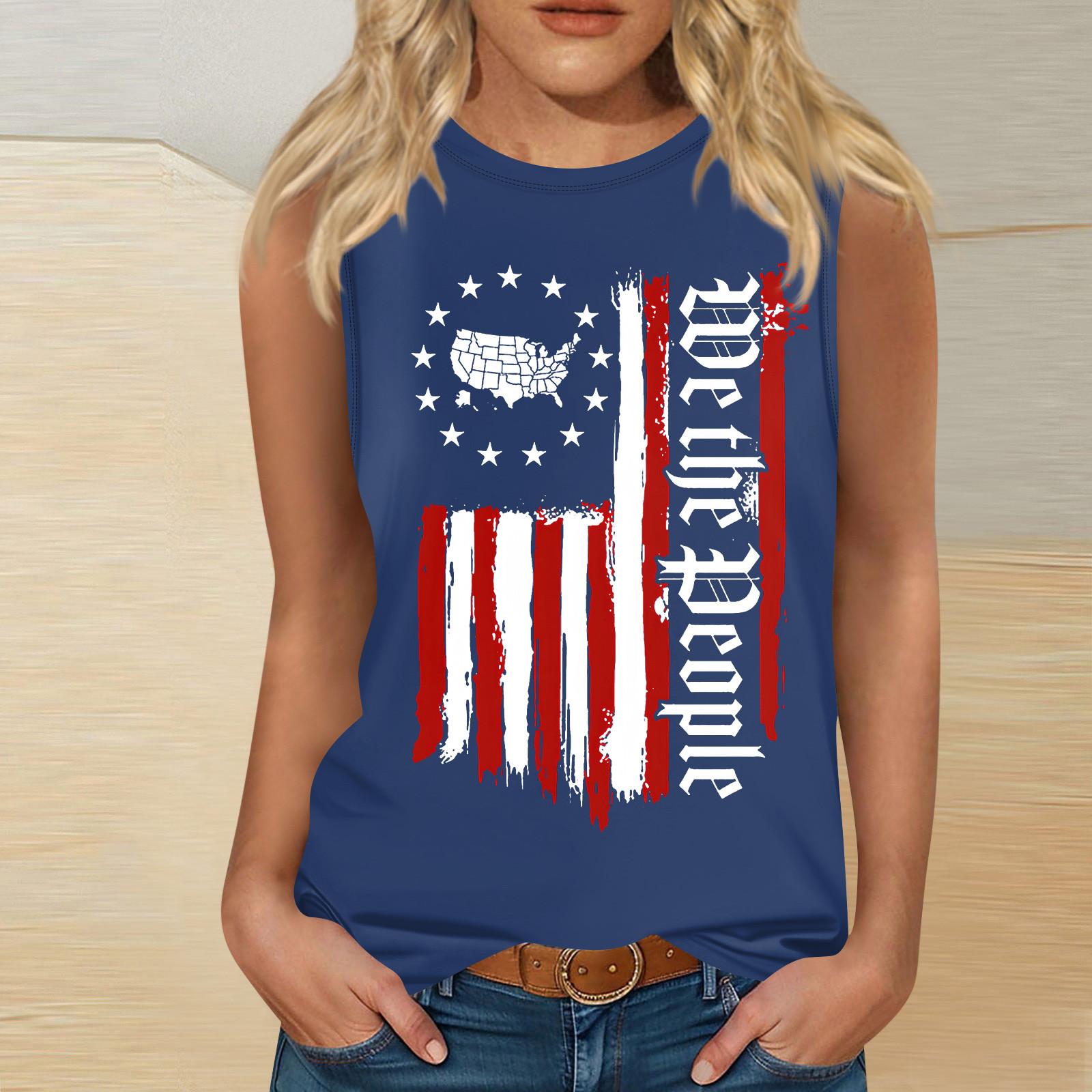 

Женская мода, летняя майка с круглым вырезом, легкая майка без рукавов с принтом XL