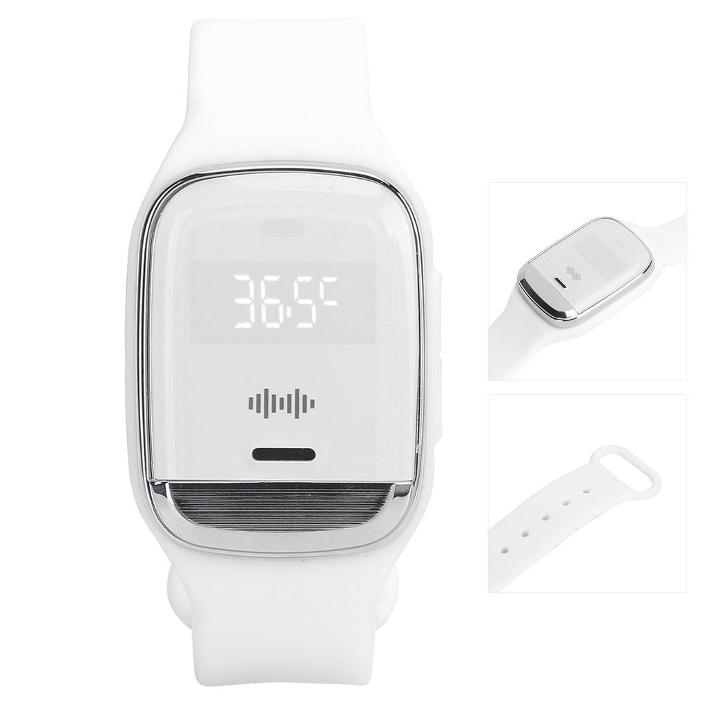 Outdoor Ultrasonic Mosquitoes Repeller Bracelet Portable Electronic Repellent WatchWhite
