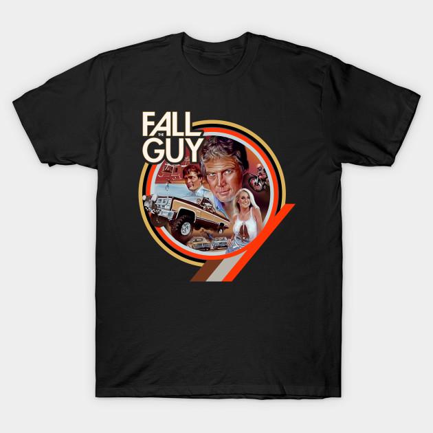 Men Black Print T-shirt The Fall Guy No-Cut Transfer Paper Print Cotton Tshirt 3XL чёрный