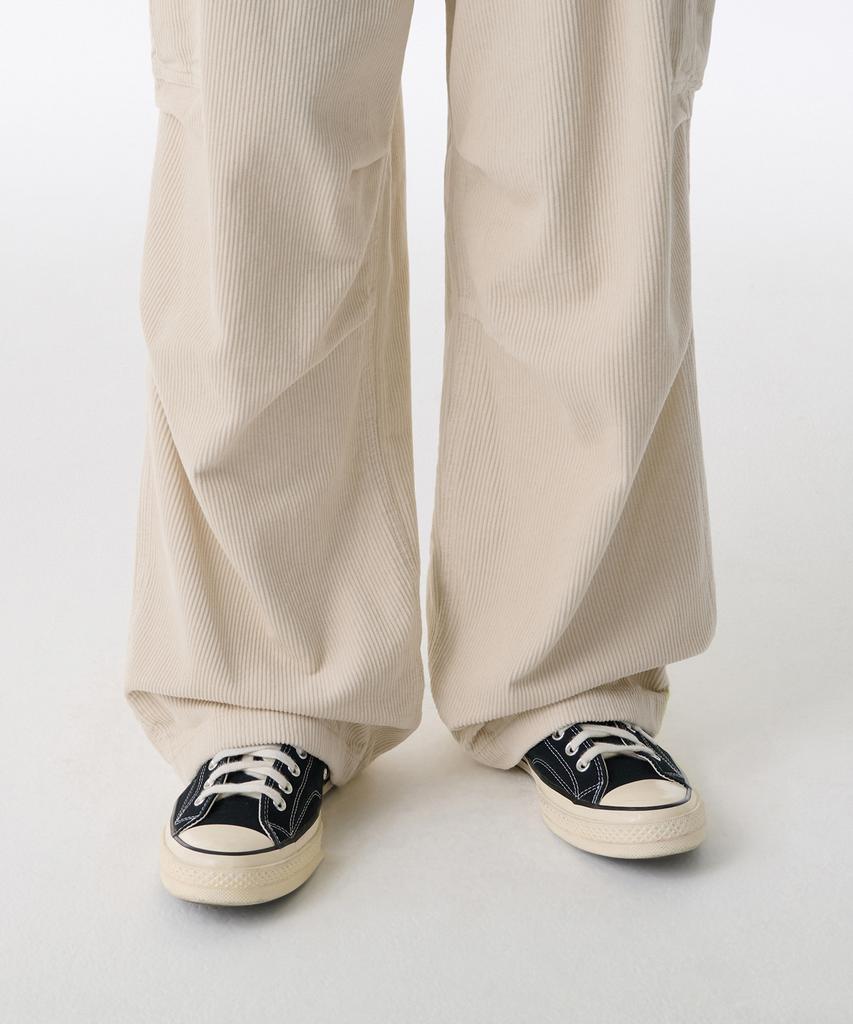 MUSINSA STANDARD Corduroy Parachute Cargo Pants [Cream]