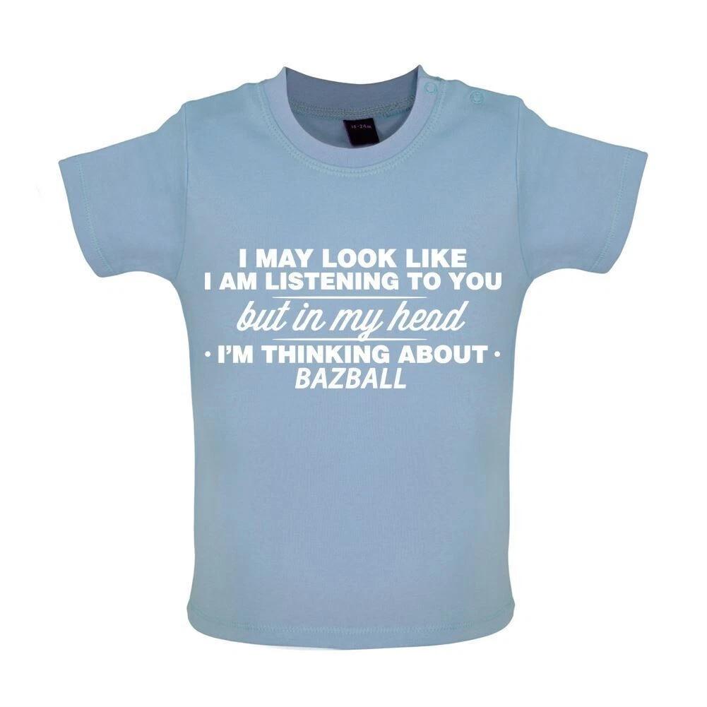 My Head I m Thinking About Bazball - Baby / Bodysuit - Cricket Ashes 160