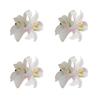 4Pcs Tropical Hibiscus Hair Clip Bohomian Floral Claw Clip for Women Girls Beach Party Accessories Practical Hairpin