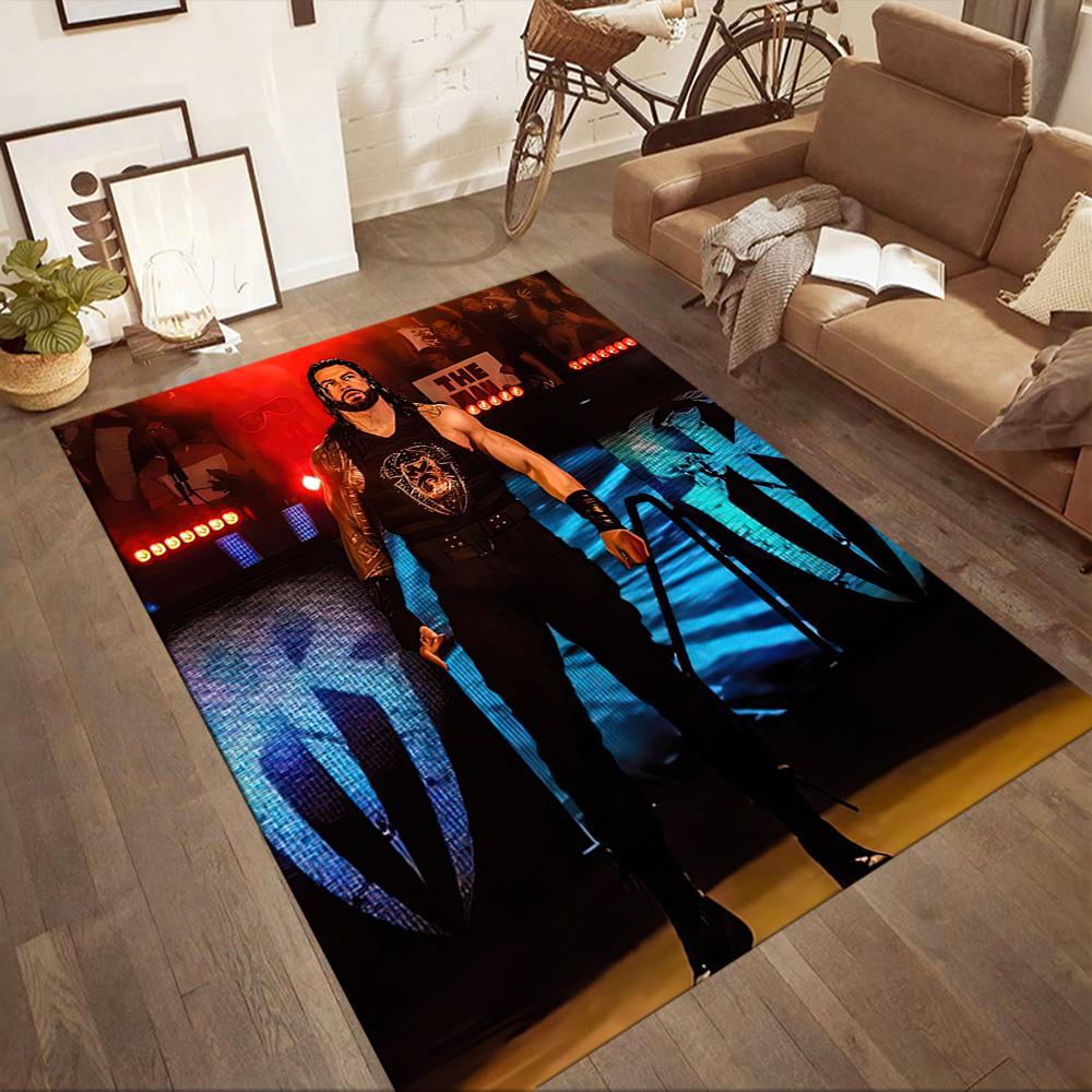 Roman Reigns2 Square Rugs Are a Great Choice for Living Rooms, Bedrooms, Home Décor, and As Gifts.
