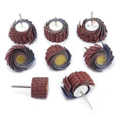Wood Metal Abrasive Grinding Head Sanding Cloth Wheel Burr Removal Derusting Buffing Polishing