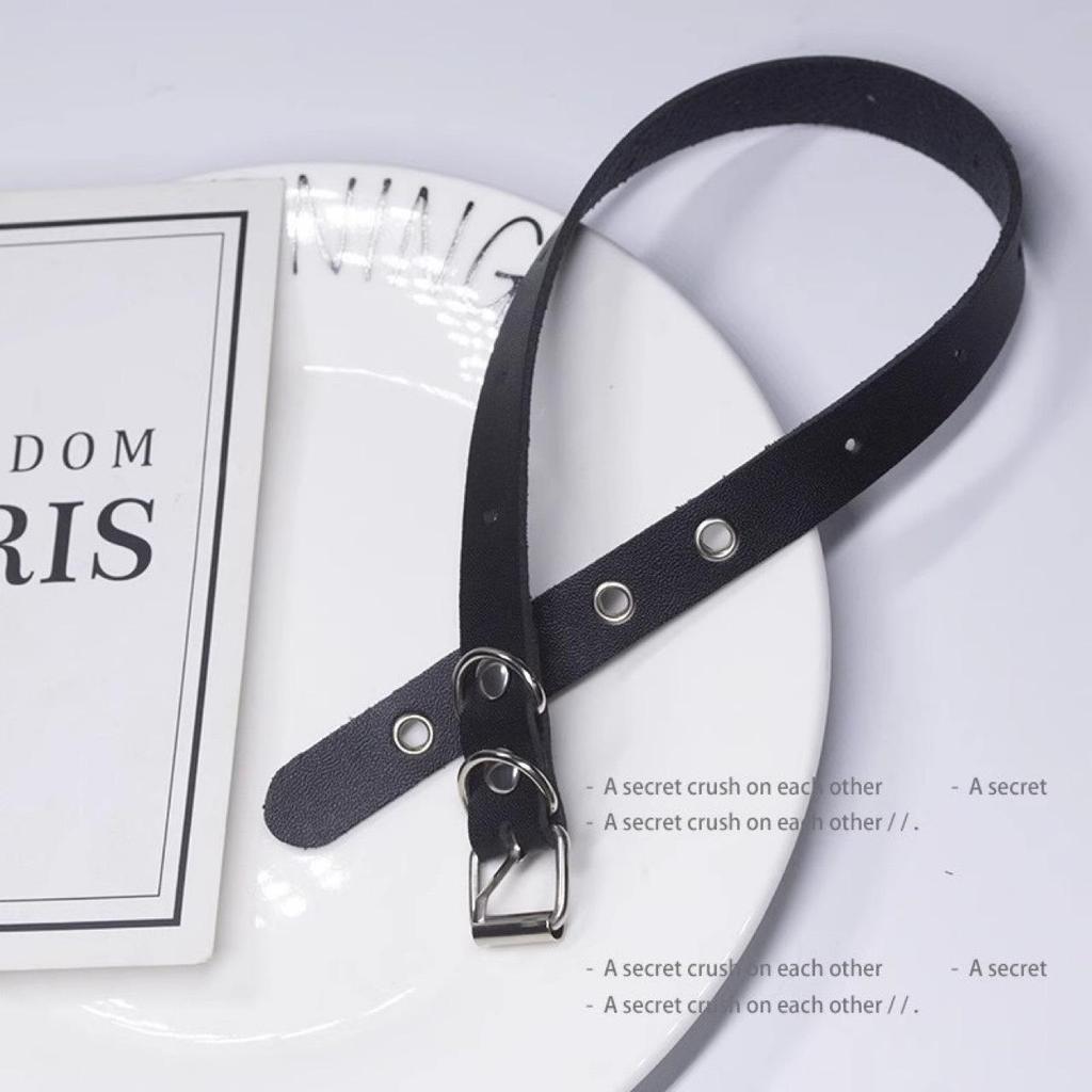 Punk Style Eyelet Stud Choker and Bracelet Duo – European and American Fashion