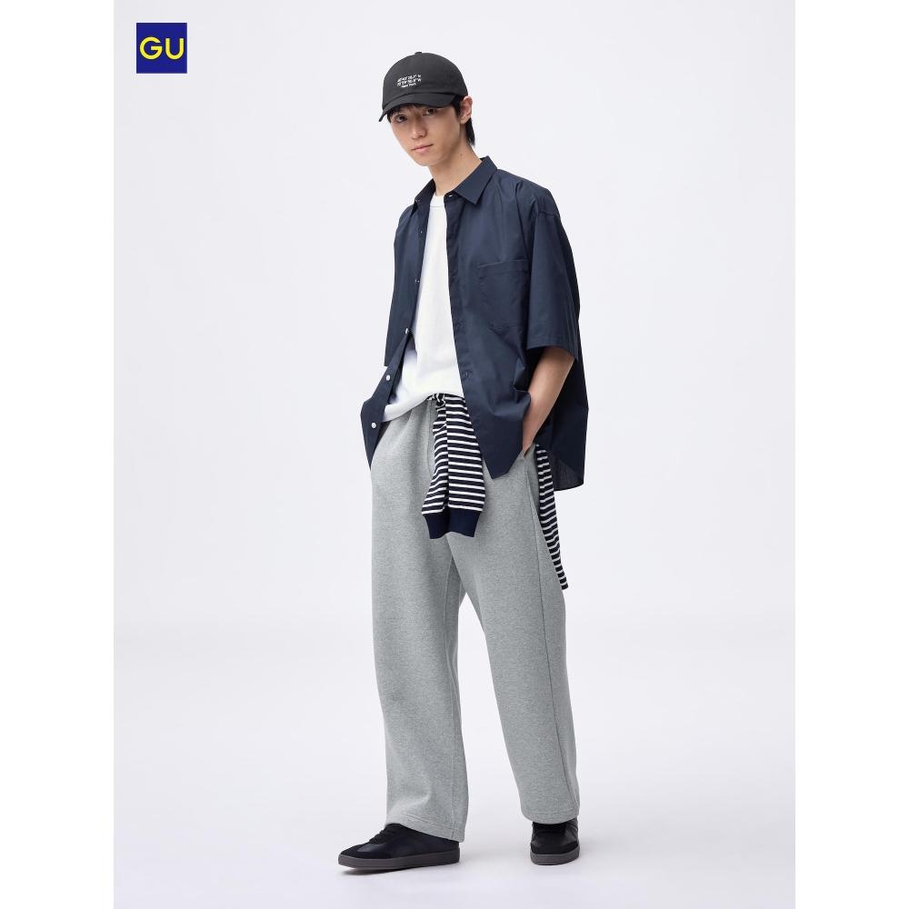 Uniqlo Gu Heavy Weight Sweatshirt Wide Straight Pants