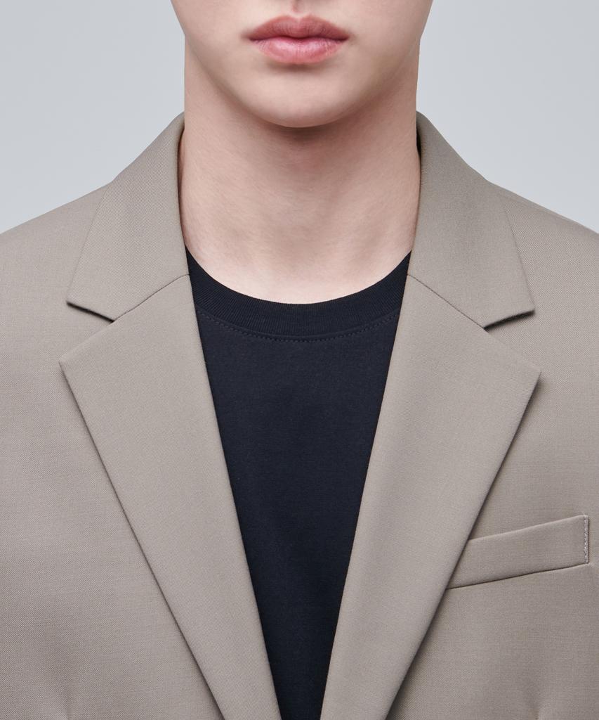 Musinsa Standard Wool Blend Oversized Blazer [Dusty Beige]