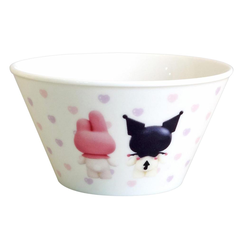 Melody Netflix Series My Melody Kuromi Salad Small Microwave and Dishwasher Made in Product Number 319134 "My & Kuromi" & Bowl, Bowl, Bowl, Approx.
