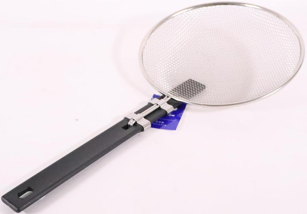 Three Snow Fried Soba Noodles Horizontal Type 27cm Stainless Steel Commercial Use Ramen Draining Basket Tsubame Sanjo Made in Japan Three Snow