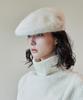 Bajal Va Studded Angora Hunting Cap Ivory