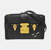 [Pre-Owned] Trunk Clutch Soft Box Water Ripple Leather Crossbody Shoulder Bag - Very Good #TJPCQ6