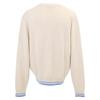 Dior [Domestic Regular] 443M204AT879 Wool and Alpaca Knit Cardigan / Tops L Ivory / BlueUsed