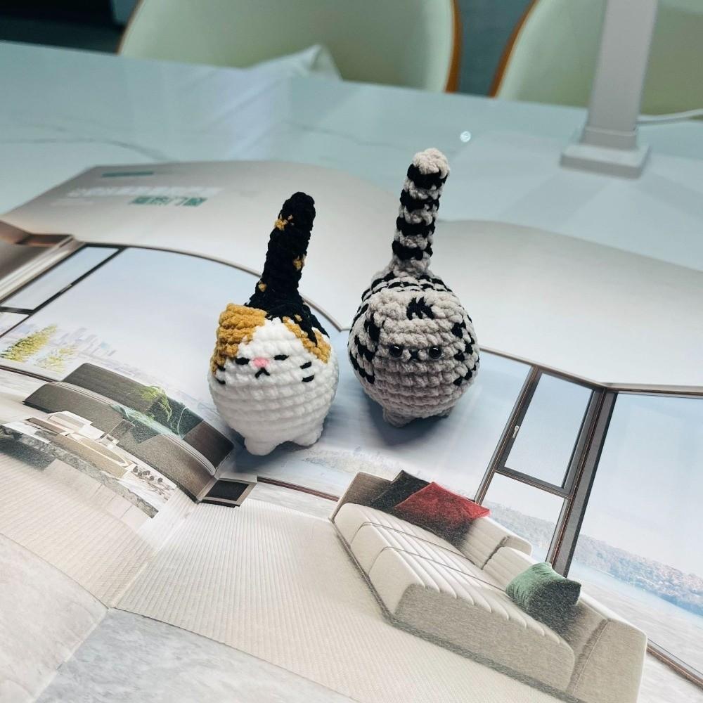 Un Set Animale Pisici Croșetate Ușor Artizanat DIY Handmade Kit Croșetat Pachet Materiale Pisică Cadou