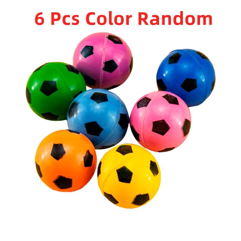 

6 Pcs 30Mm Watermelon Soccer Modeling Bouncy Ball Color Elastic Small Simulation Bouncy Ball Outdoor ParentChild Sports Toys