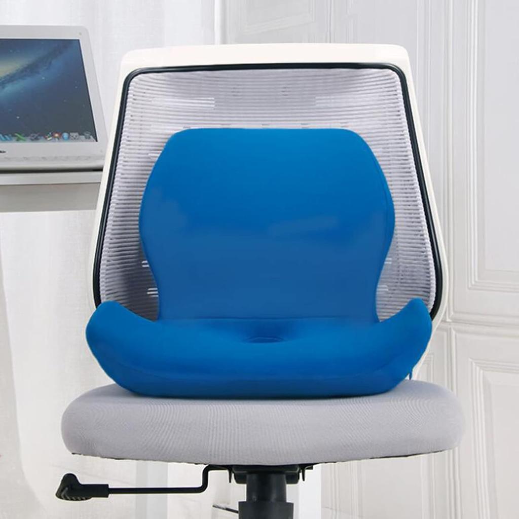 Office Chair Cushions One-Piece Memory Foam Seat Cushion Lumbar Support Cushion for Pback and Butt Ressure Relief , Sciatica Pain , Tailbone