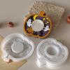 Reusable Silicone Crafting Mold For Festive Candle Base Featuring Halloween Pumpkin Bat And Specters Patterns