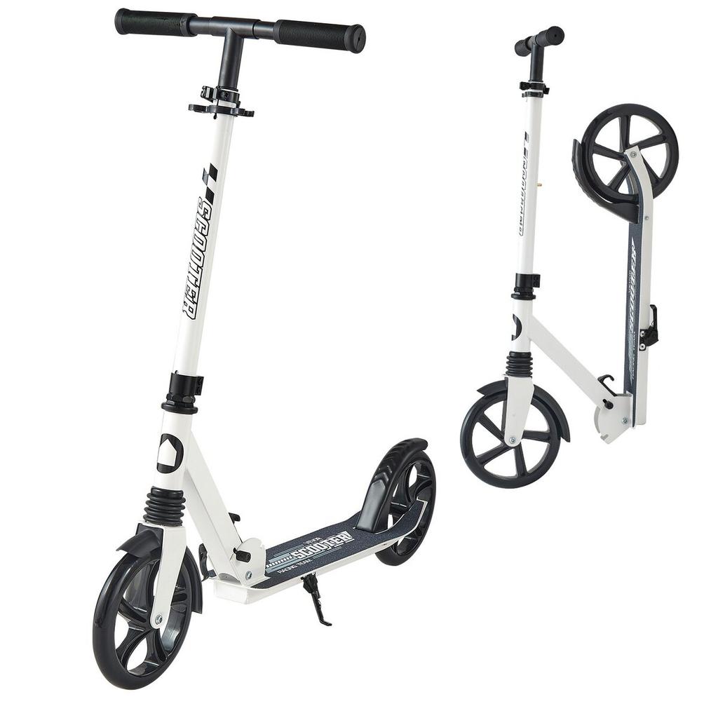 Kick Scooter for Kids Ages 8+, Teens & Adults, 2-Wheel Toddler Scooter with Adjustable Height Handlebar, Wide Anti-Slip Deck, Foldable Lightweight for
