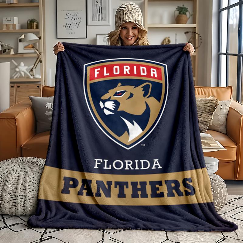 Florida Panthers Ultra Soft Flannel Throw Blanket Warm Cozy Blanket for Bed Couch or outdoor best gift