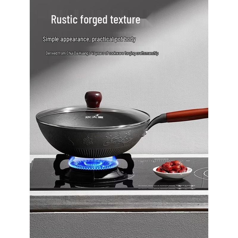COOKER KING 30cm Cast Iron Wok