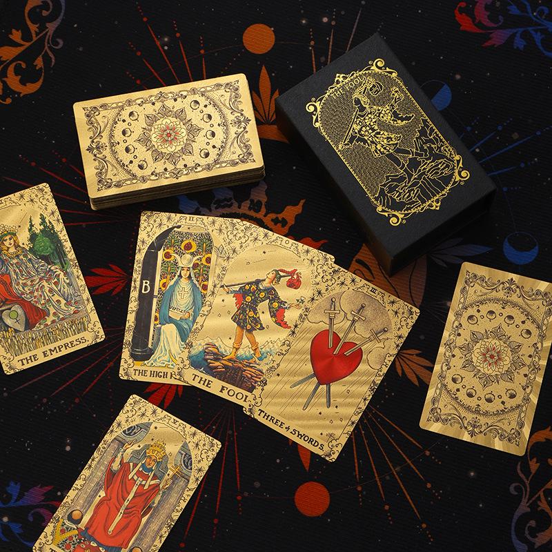 Witekin Gold Foil Tarot Cards: Complete Beginner Set with Analysis