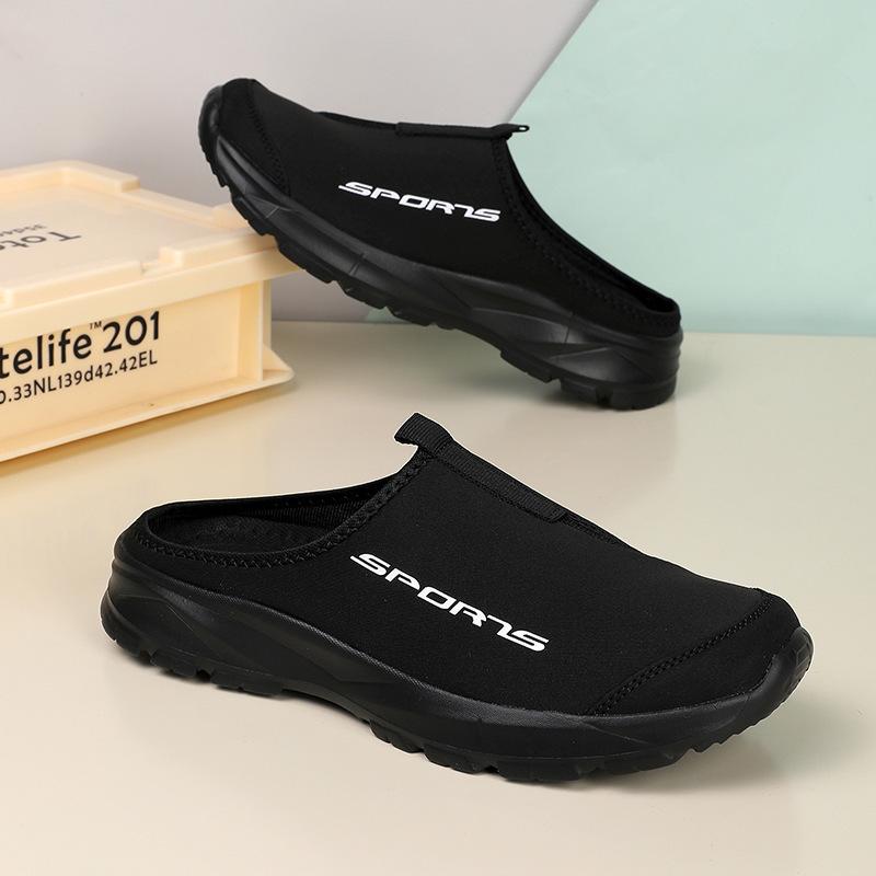 Summer new slippers breathable and light casual shoes simple half-tray soft-soled slippers