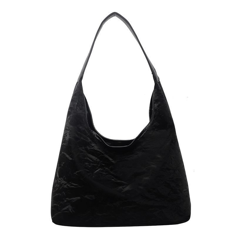 Simple Underarm Commuter Handbag Female Summer Fashion Student Class Tote Bag Textured Shoulder Bag