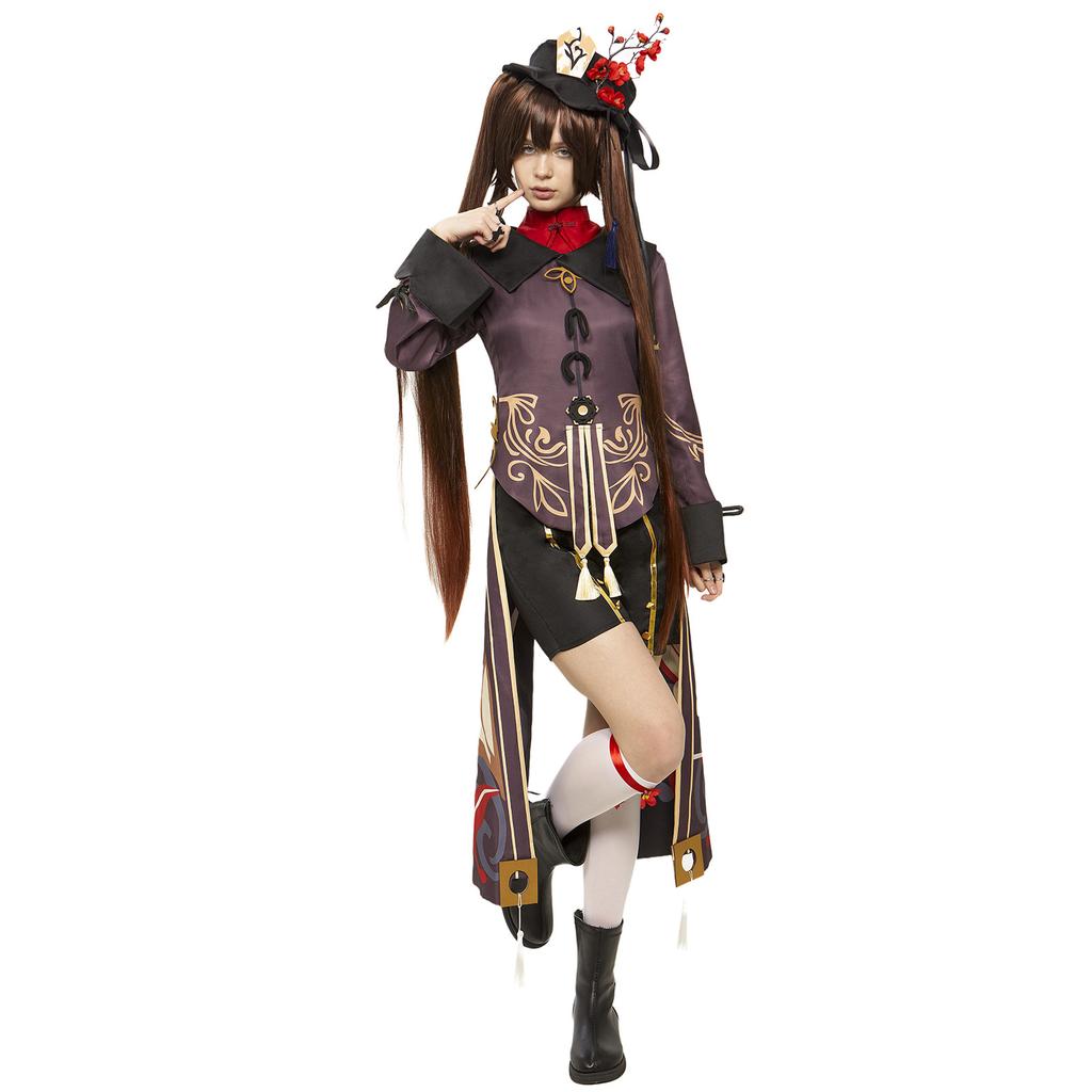 Genshin Impact Hu Tao Cosplay Costume Full Set