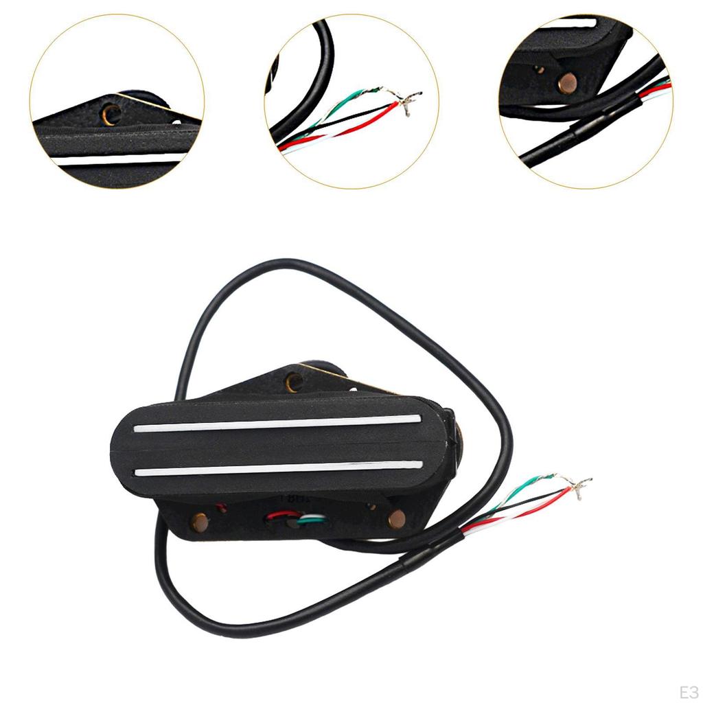Bridge Double Coil Pickup for Electric Guitar with Rail System
