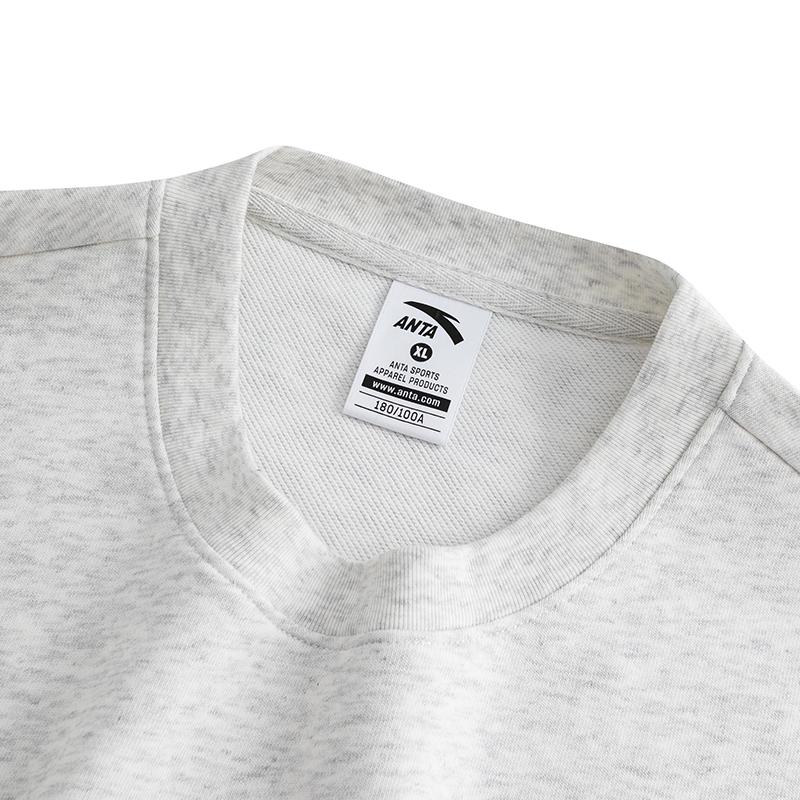 Anta Sweatshirt Unisex Gray Heather Gray 972618704-9