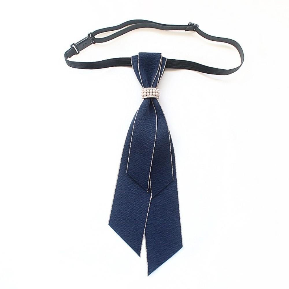 Fashion Vintage Fabric Bow Tie Adjustable Handmade British Bowtie Collar Neck Decoration Pearl Shirt Collar Tie