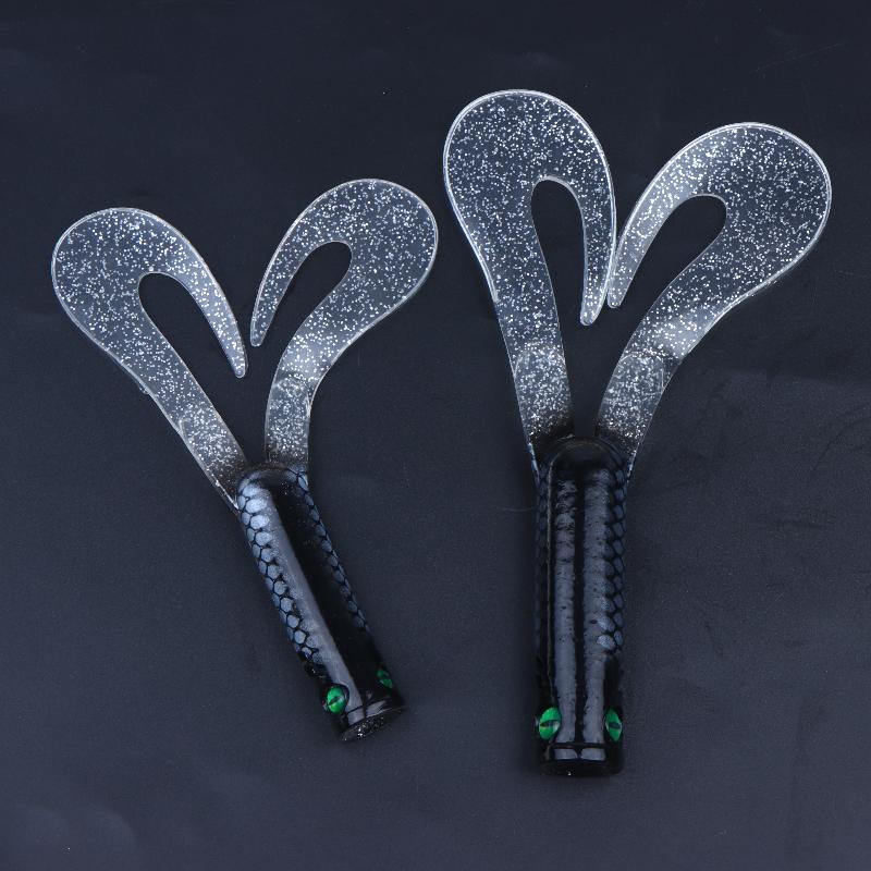 1Pc Twin Tail Trailer Soft Fishing Lures Silicone Spinning Souple 145Mm/21.7G 175Mm/36.7G For Pike Lw234