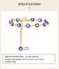 Evil Eye Bracelet,stainless Steel Chain Blue Eye Bracelet Stackable Adjustable Link, Protection Amulet Jewelry