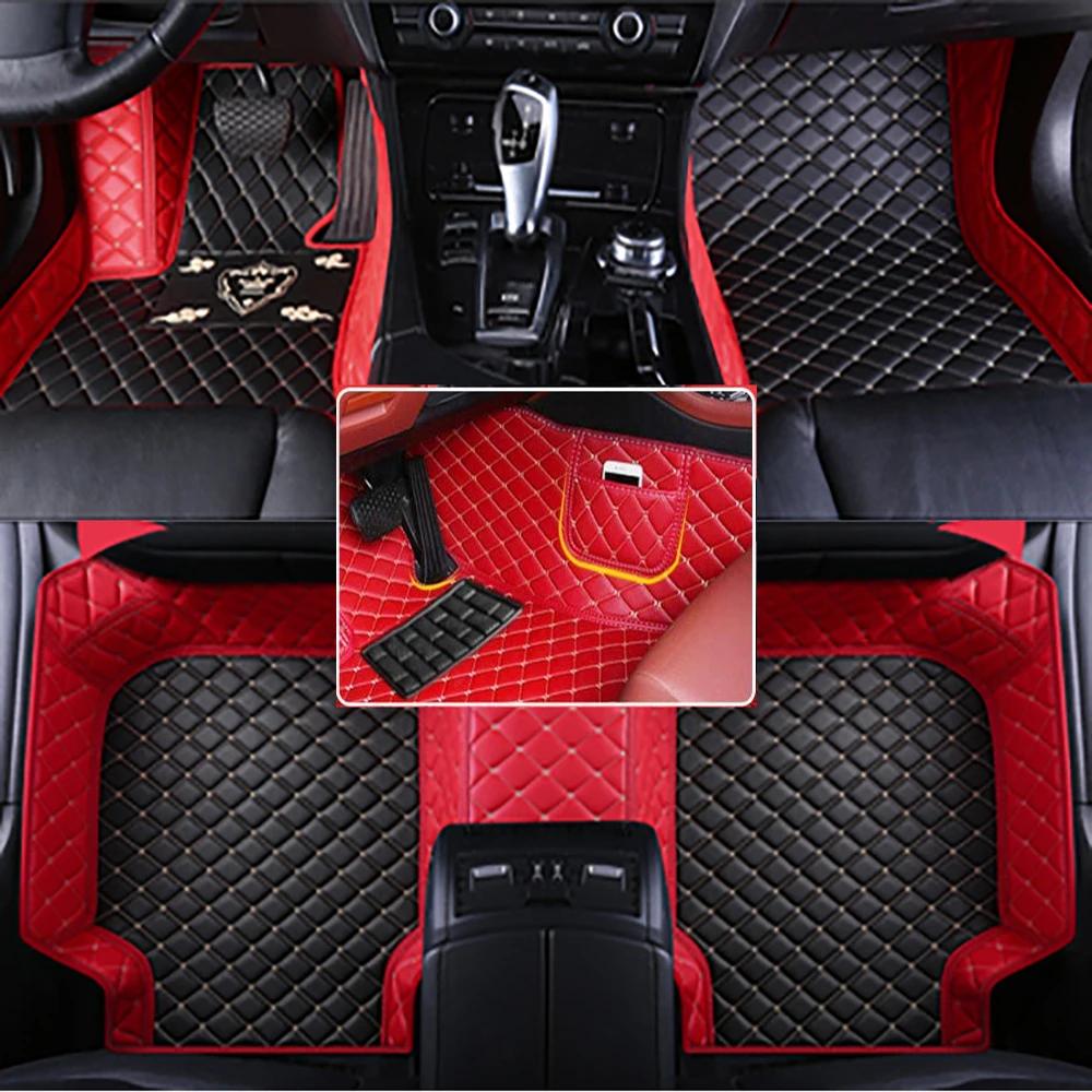 For Lincoln Aviator Nautilus 2019-2026 Auto Leather Waterproof Custom Car Floor Mats Carpets Foot Coche Accessorie Floor Liners
