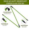 2Pcs Golf Alignment Rod 3 Section Collapsible Aiming Swing Putting Training Aid Direction Indicator Fiberglass Golf Alignment Stick Golf Accessories