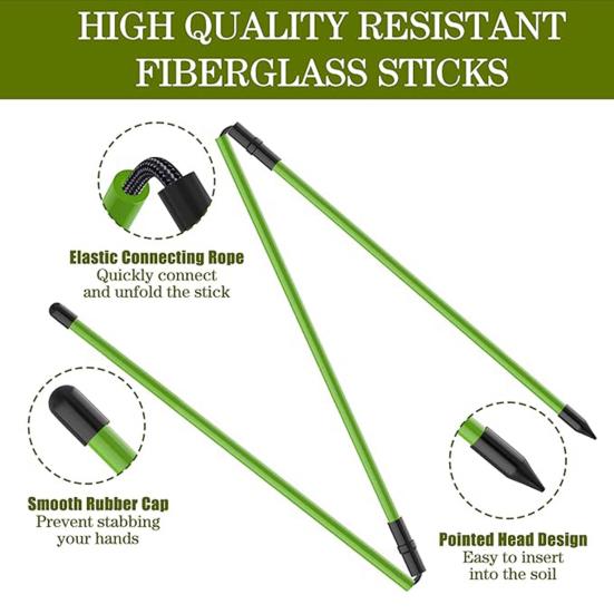 2Pcs Golf Alignment Rod 3 Section Collapsible Aiming Swing Putting Training Aid Direction Indicator Fiberglass Golf Alignment Stick Golf Accessories