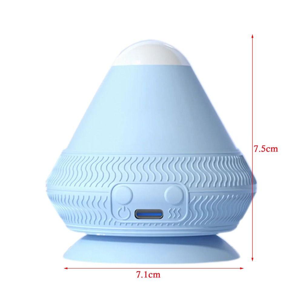 Silicone Vibrating Massage Ball USB Rechargeable Hot Compress Fascia Ball Electric Adsorption Small Muscle Relaxation Massager
