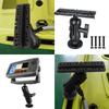 360 Degrees Rotation Fish Finder Holder Universal Kayak Mounting Plate Fish Finder Mount Ball Mount Fish Finder Bracket
