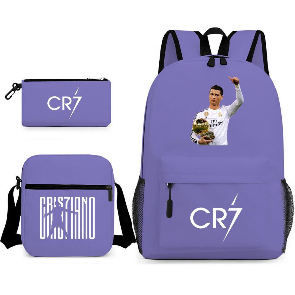 Stitc Cartoon Full Print Backpack Student Bag Pencil Case Two-Piece Set Children'S Backpack