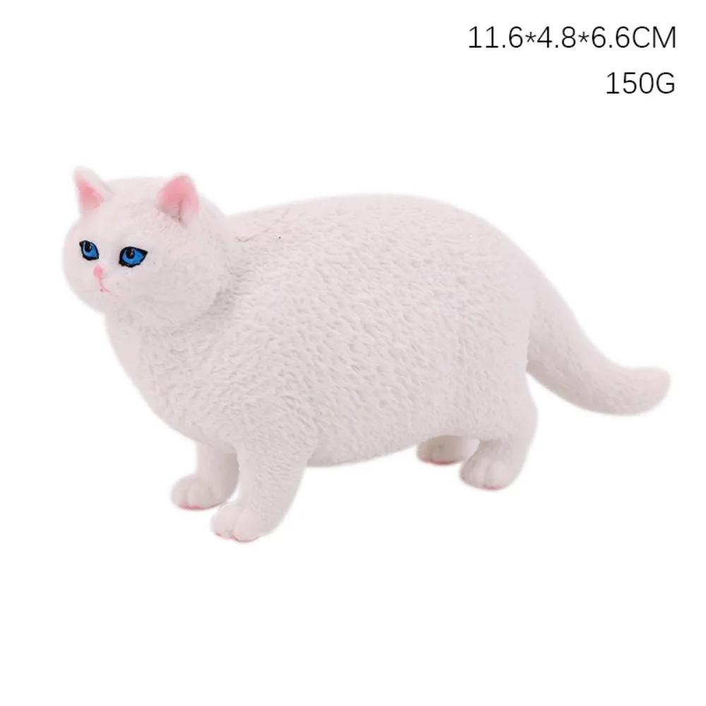 Exquisite PVC Simulation Cat Model Siamese Ragdoll Persian Cat Lifelike Realistic Pet Figurines Simulation Pet Car Decoration