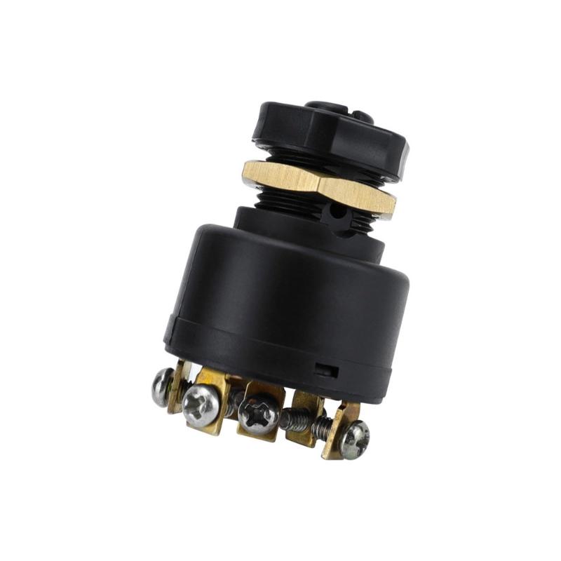 Boats Ignition Switches,6 Screw 3 Positon Ignition Starter Switches with 2 Key for Inboards Outboard Powered Boats