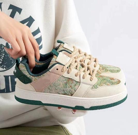 Fashion Couple Sneakers, Casual Daily, Ins Trend, Niche Design, Mandarin Duck Shoes, Dopamine Color Matching Casual Day