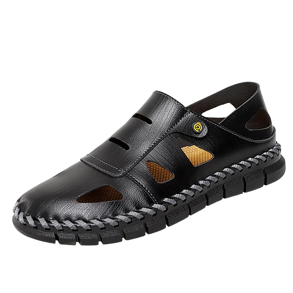 

Оставайтесь свежими на ходу: Мужские модные, воздушные тапочки с цепкостью для улицы US 11(EUR 46) чёрный