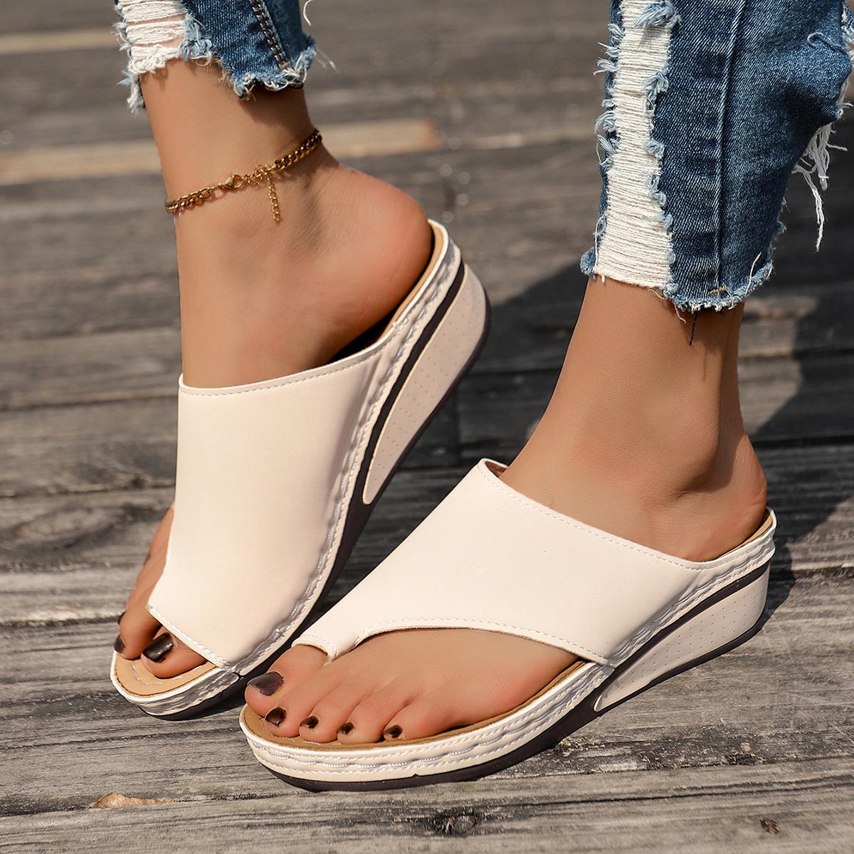 

Модные женские тапочки Большой размер Дизайнерская обувь Женские Удобные сандалии на платформе Повседневные шлепанцы Модные пляжные тапочки Слайды Женские 36 бежевый