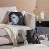 Classic Fashion Art Kate Moss-M Pillow Case Silky Elegant Comfort Sofa Bed  Invisible Zipper Beach Pillowcase