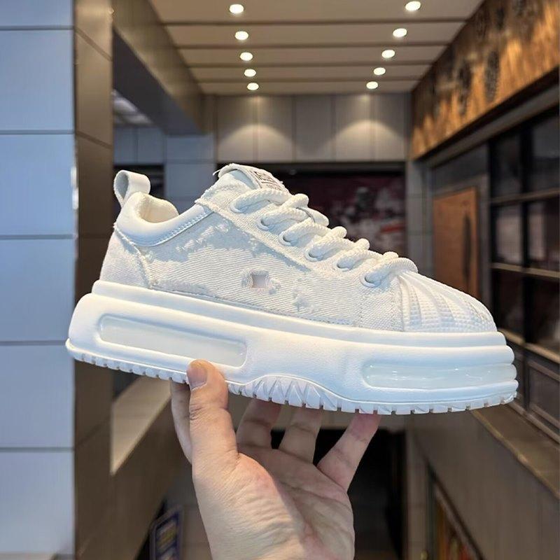 

Shell head designer trendy shoes New comfortable cloth surface breathable European goods light luxury thick bottom casual xlz 38 leather shoe size
