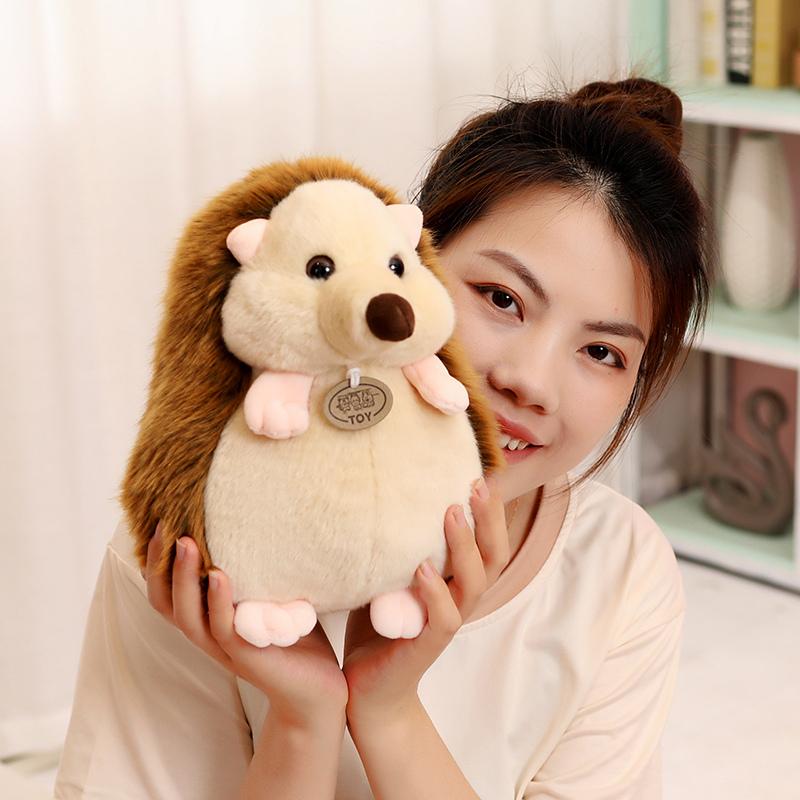 

Симпатичные плюшевые игрушки-ёжики, забавные детские плюшевые подарки, кукла-животное для детей, мальчиков, младенцев, подарки на день рождения 18cm