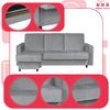 Sofa Corner Sofa Alicja with Pouf Sofa Sofa Bed Family Furniture Gray