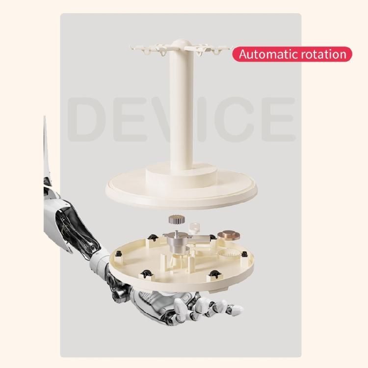 Dustproof Clear Spinning Display Case Rotating Display Case For Doll Collection Home Decoration Plastic Storage Solution